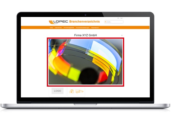 Key Visual und Unternehmensbeschreibung